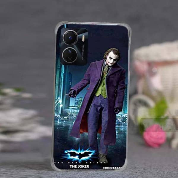 Vivo Y16 Back Cover with Joker Design, Soft Silicone Case