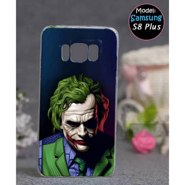 Samsung S8 Plus Back Cover with Joker Design, Soft Silicone Case