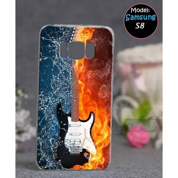Samsung S8 Back Cover: Guitar Design Soft Silicone Case