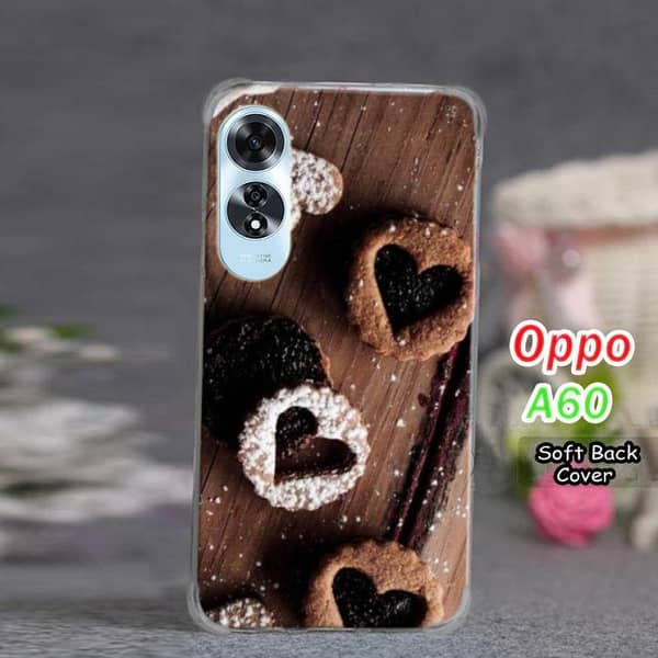 Oppo A60 Back Cover: Chocolate Design Soft Silicone Case