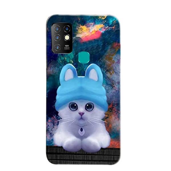 Infinix Hot 10 Soft Cat Back Cover | Soft Silicone Case