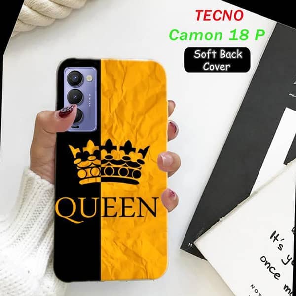 Tecno Camon 18P Queen Design Soft Silicone Back Cover