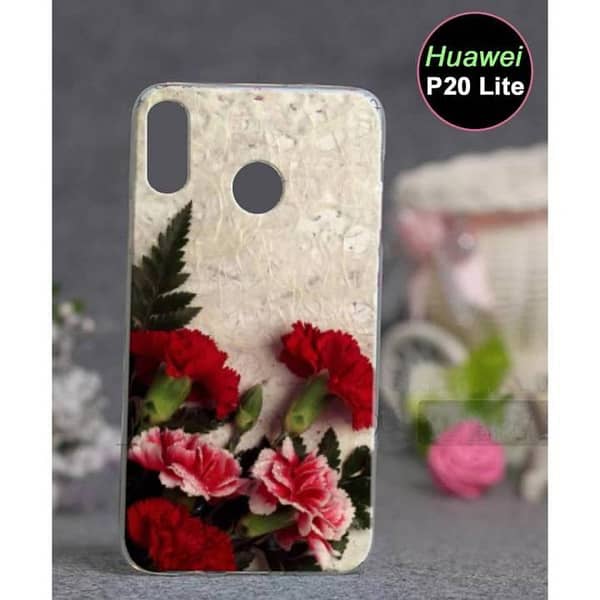 Huawei P20 Lite Back Cover: Floral Design Soft Silicone Case
