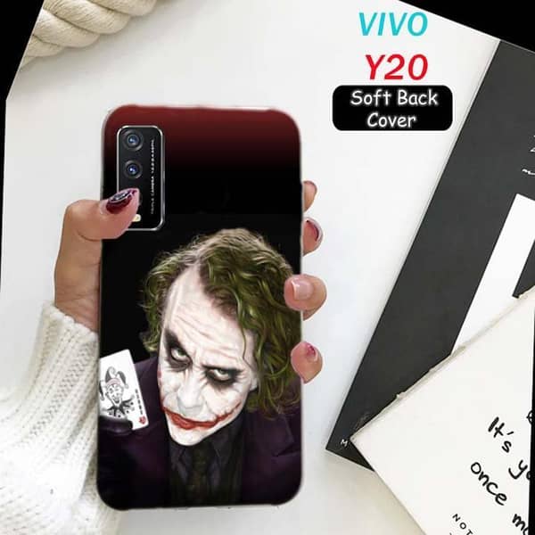 Vivo Y20 Back Cover – Soft Silicone Case with Joker Print