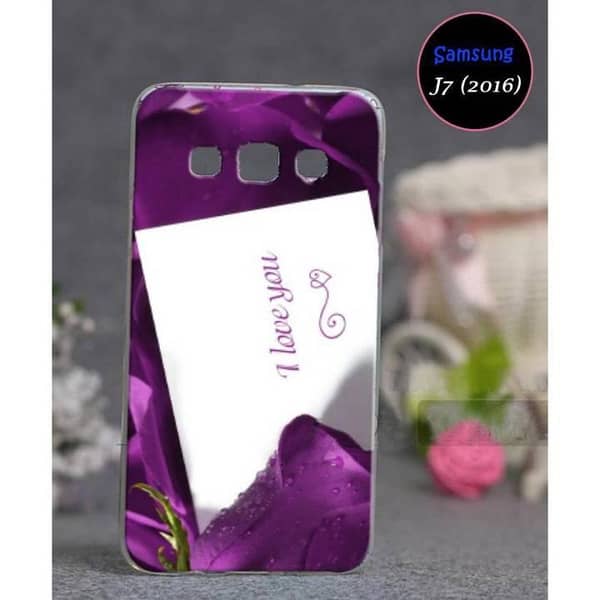 Samsung J7 (2016) Back Cover - Love Design Soft Silicone Case
