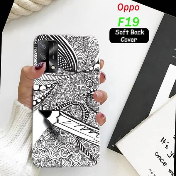 Oppo F19 Back Cover: Art Design Soft Silicone Case