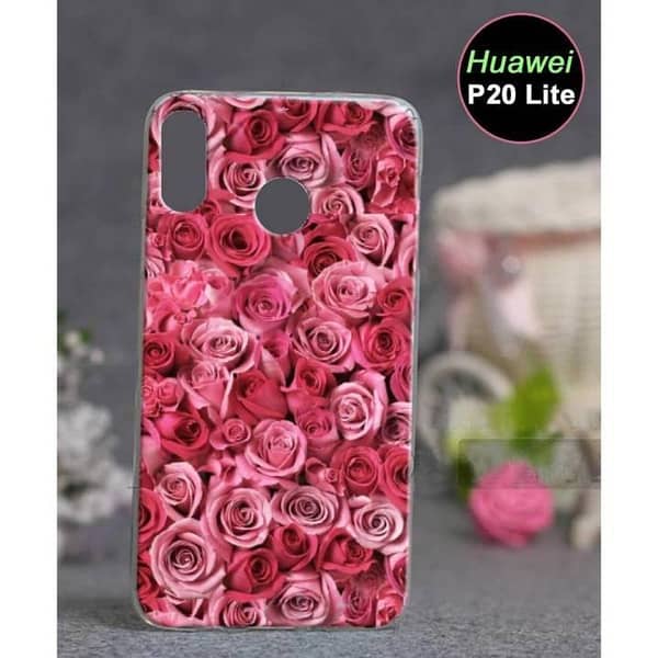 Huawei P20 Lite Back Cover – Floral Soft Silicone Case