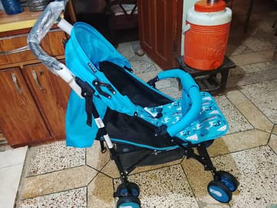 baby stroller blue color