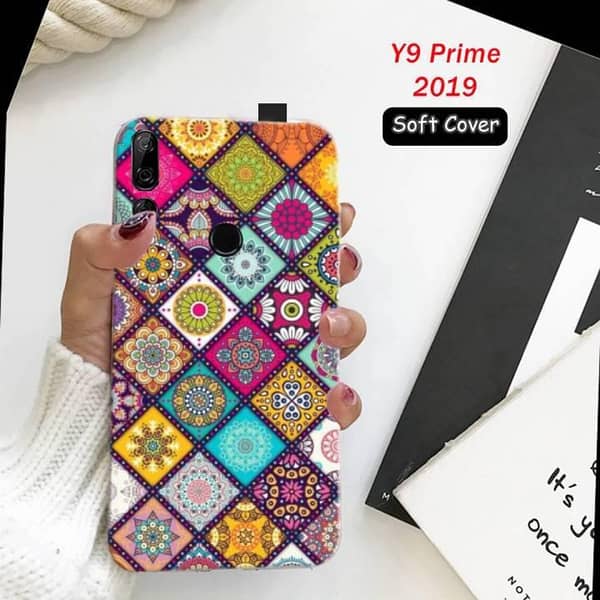Huawei Y9 Prime 2019 Back Cover — Art Floral Design Soft Silicone Case