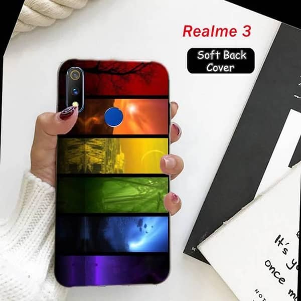 Realme 3 Back Cover – Art Design Soft Silicone Case