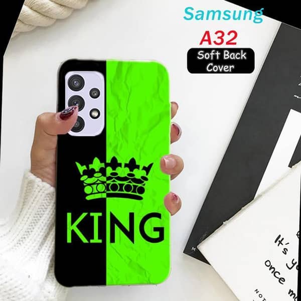Samsung A32 Back Cover by King Design — Soft Silicone Case