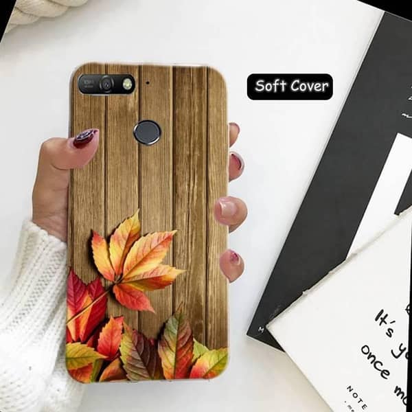 Huawei Y6 Prime 2018 Back Cover: Print Design Soft Silicone Case