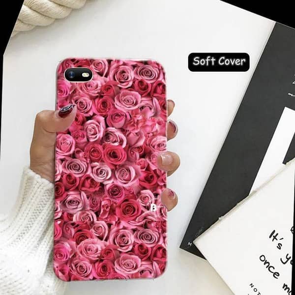Oppo A1K Floral Design Soft Silicone Back Cover