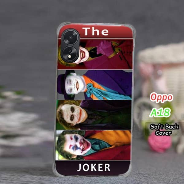 Oppo A18 Back Cover - Jokers Design Soft Silicone Case