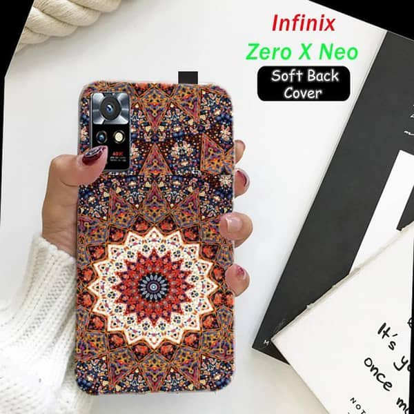 Infinix Zero X Neo Back Cover – Floral Soft Silicone Case