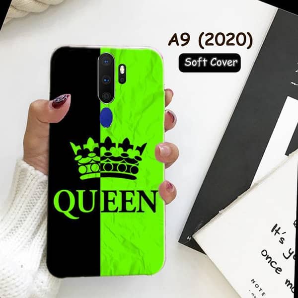 Oppo A9 2020 Back Cover - Queen Design Soft Silicone Case