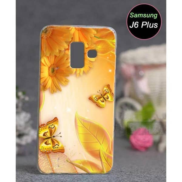 Samsung J6 Plus Butterfly Design Soft Silicone Back Cover