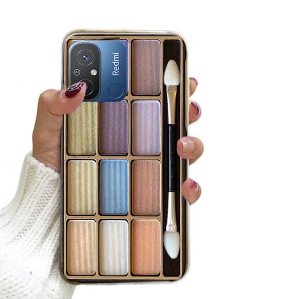 Xiaomi Redmi 12C Back Cover with Makeup Design - Soft Silicone Case