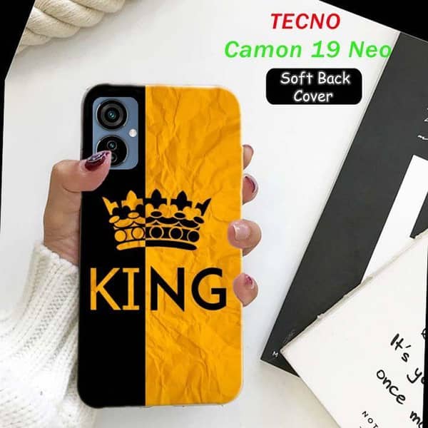 Tecno Camon 19 Neo Back Cover - Yellow Soft Silicone Case