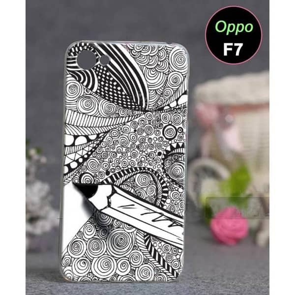 Oppo F7 Back Cover: Art Design Soft Silicone Case
