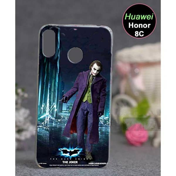 Huawei Honor 8C Back Cover - Joker Design Soft Silicone Case