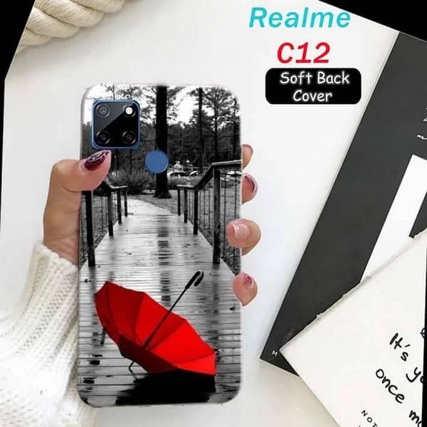 Realme C12 Rain Design Soft Silicone Back Cover