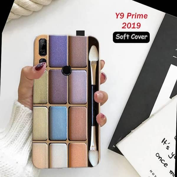 Huawei Y9 Prime 2019 Back Cover: Soft Silicone Case with Makeup Print