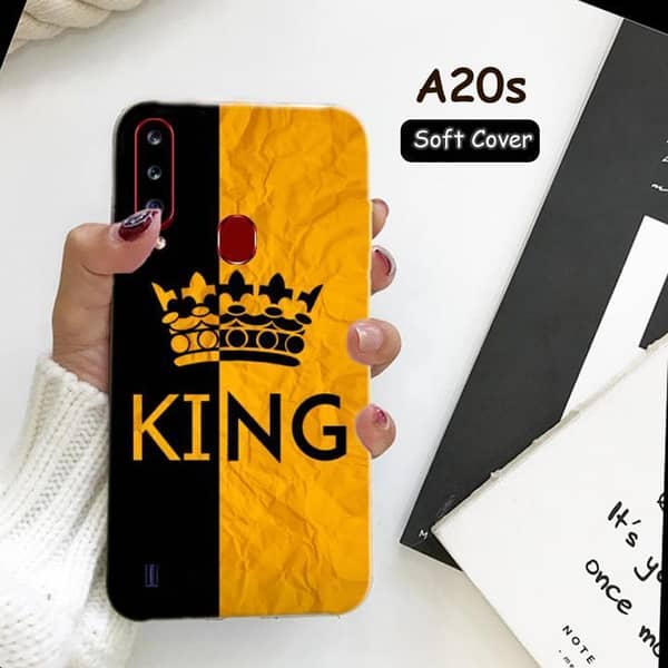 King Design Soft Silicone Back Cover for Samsung A20S