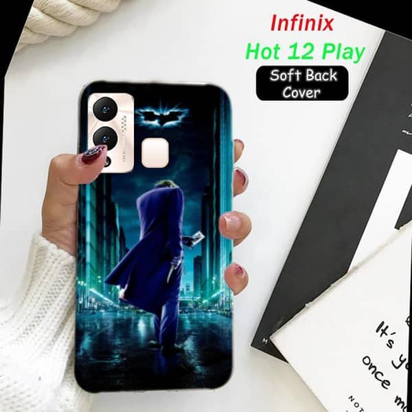 Infinix Hot 12 Play Back Cover - Joker Design Soft Silicone Case