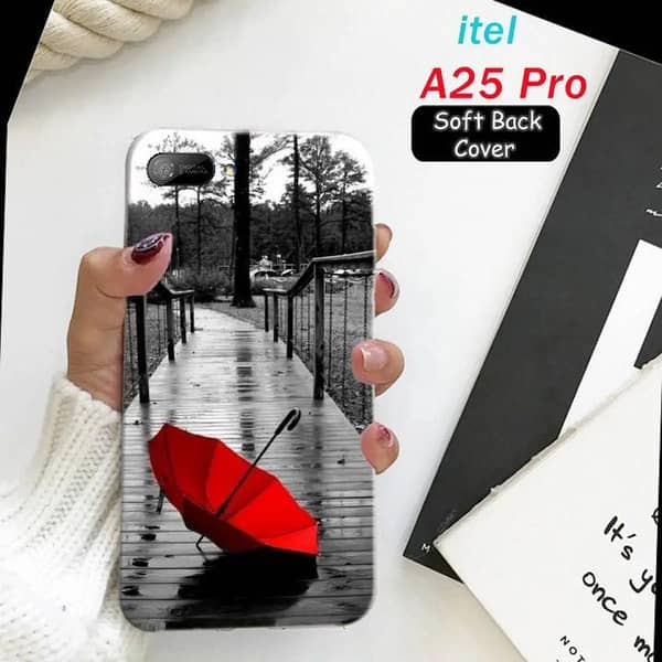 Itel A25 Pro Back Cover: Rain Design Soft Silicone Case