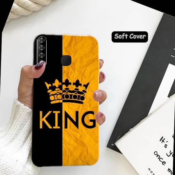 Infinix Smart 3 Plus X627 Back Cover: King Design Soft Silicone Case