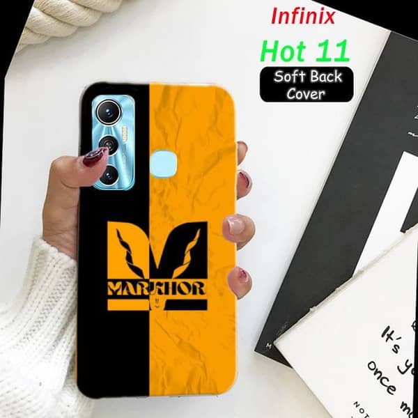Infinix Hot 11 Back Cover — Markhor Design Soft Silicone Case