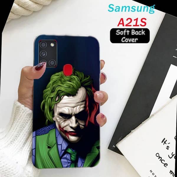 Samsung A21S Back Cover - Joker Design Soft Silicone Case