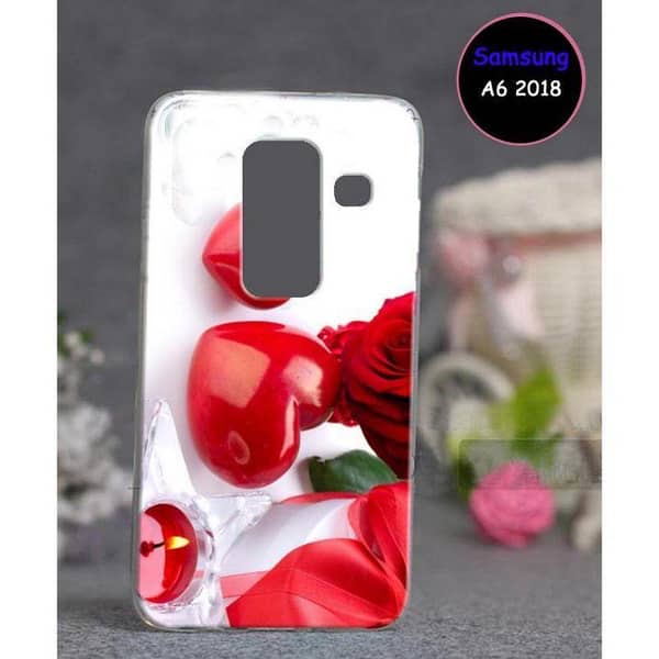 Samsung A6 (2018) Back Cover - Love Design Soft Silicone Case