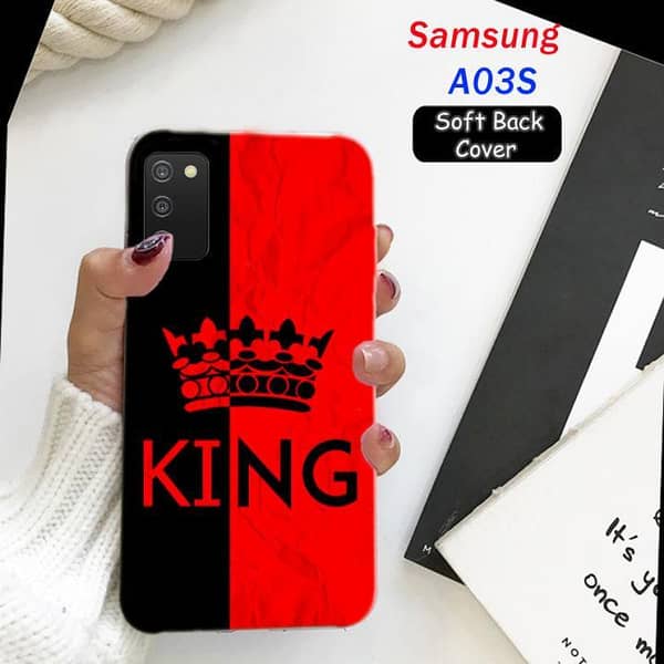 Samsung A03S King Design Soft Silicone Back Cover
