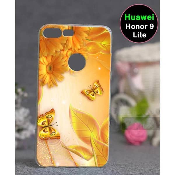 Huawei Honor 9 Lite Back Cover with Butterfly Style Soft Silicone Case