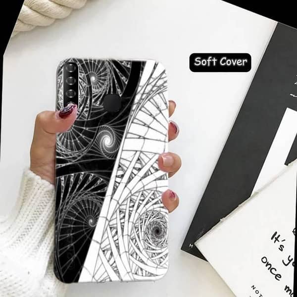 Infinix Smart 3 Plus Back Cover — Floral Soft Silicone Case