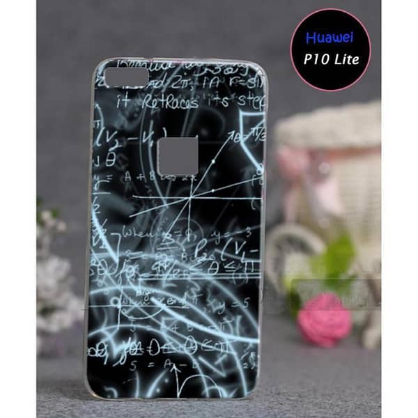 Huawei P10 Lite Back Cover with Maths Design Soft Silicone Case