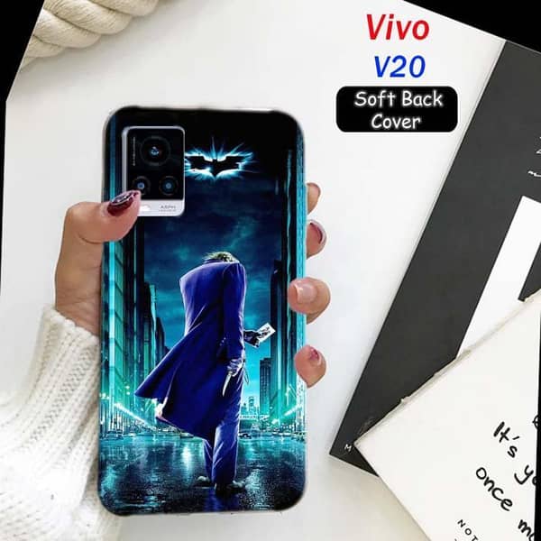 Vivo V20 Back Cover with Joker Design — Soft Silicone Case