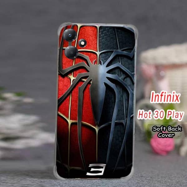 Infinix Hot 30 Play Back Cover — Spider-Man Soft Silicone Case