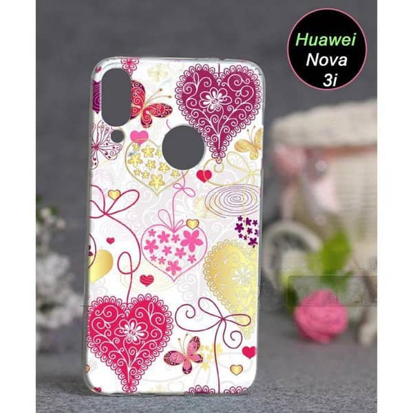 Huawei Nova 3i Back Cover - Love Design Soft Silicone Case