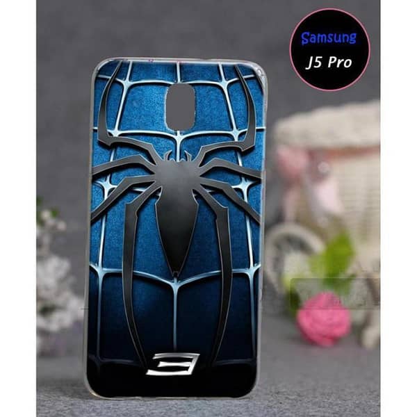 Samsung J5 Pro Back Cover with Spider Design Soft Silicone Case