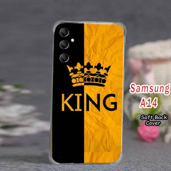 Samsung Galaxy A14 Back Cover by King Design: Soft Silicone Case