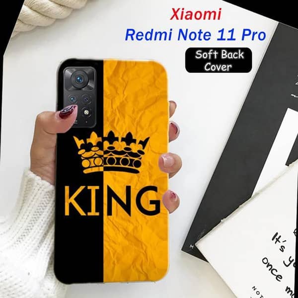 Xiaomi Redmi Note 11 Pro Back Cover: King Design Soft Silicone Case