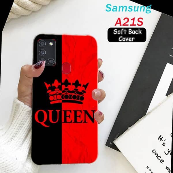 Samsung A21S Back Cover with Queen Design Soft Silicone Case