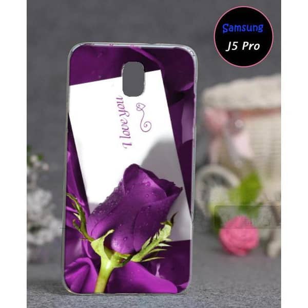 Samsung J5 Pro Back Cover: Soft Silicone Case with Love Design