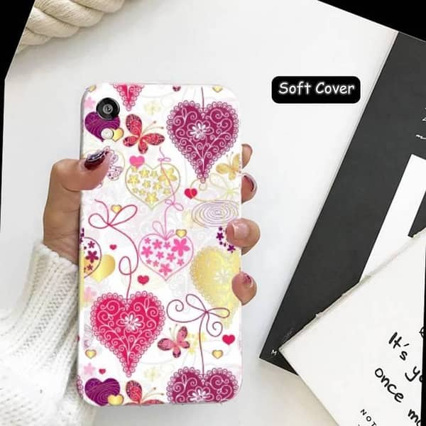 Infinix S5 Back Cover — Love Design Soft Silicone Case
