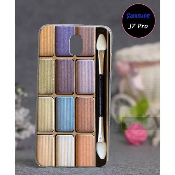 Samsung J7 Pro Back Cover: Makeup Design Soft Silicone Case