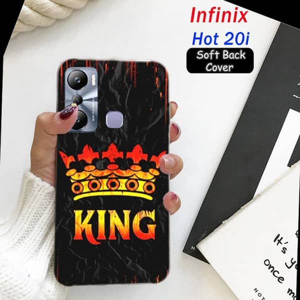 Infinix Hot 20I Soft Silicone Back Cover — Boys Design