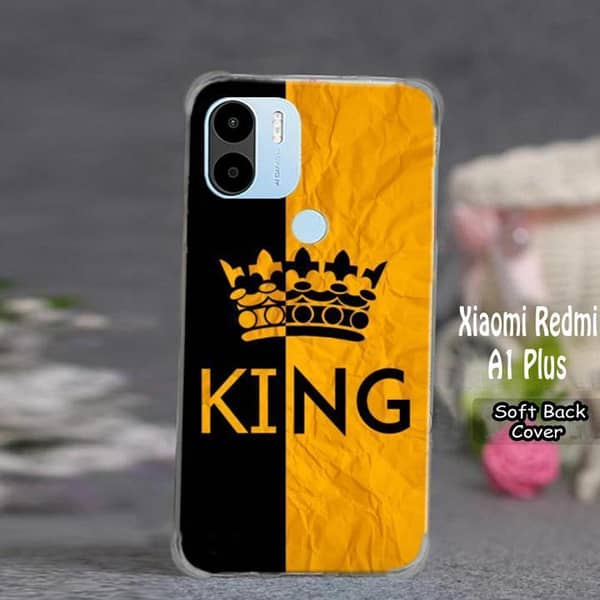 Xiaomi Redmi A1 Plus Back Cover: King Soft Mobile Design Silicone Case